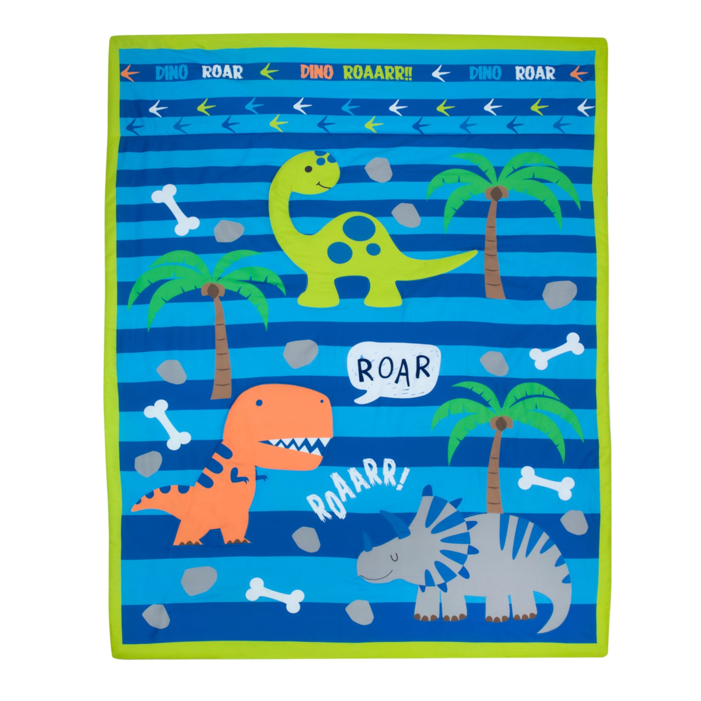 4 Piece Toddler Bedding Set – Roaring Dinosaurs