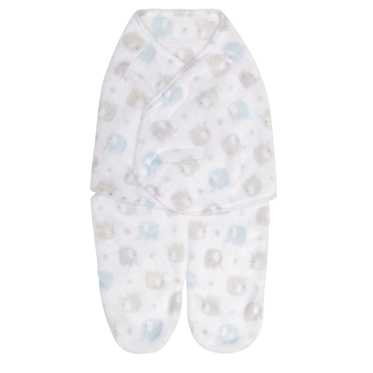 Baby Swaddle Blanket Wrap for Boys - Blue Elephant
