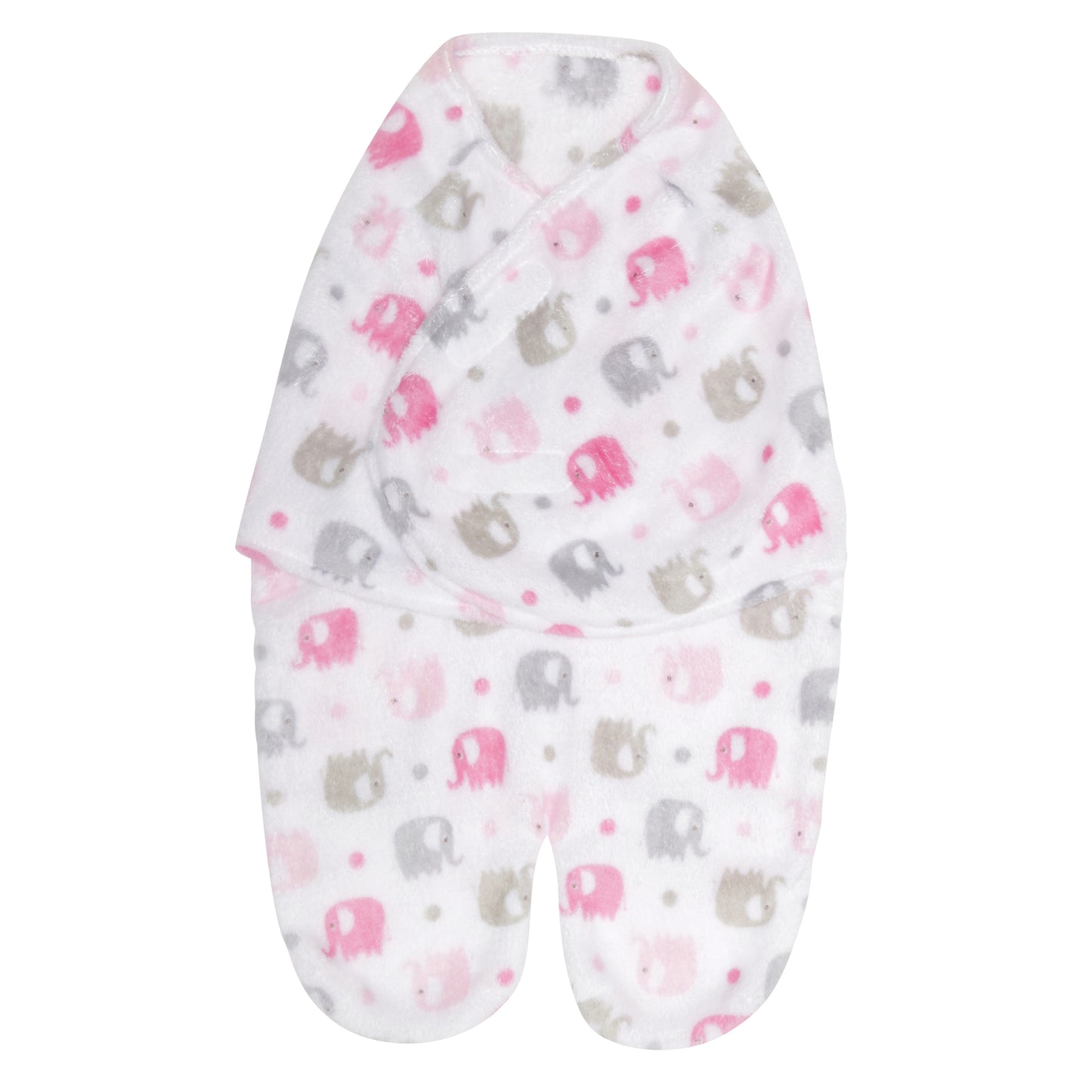 Baby Swaddle Blanket Wrap for Girls - Pink Elephant