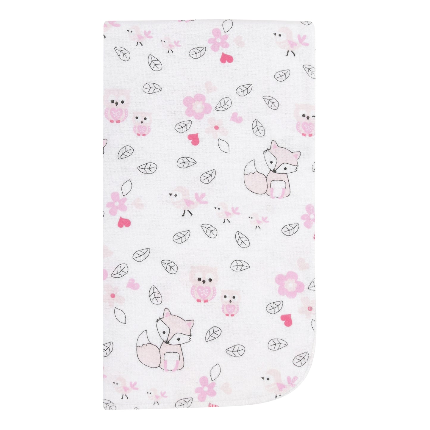 12 Pack Burp Cloths for Baby Girl