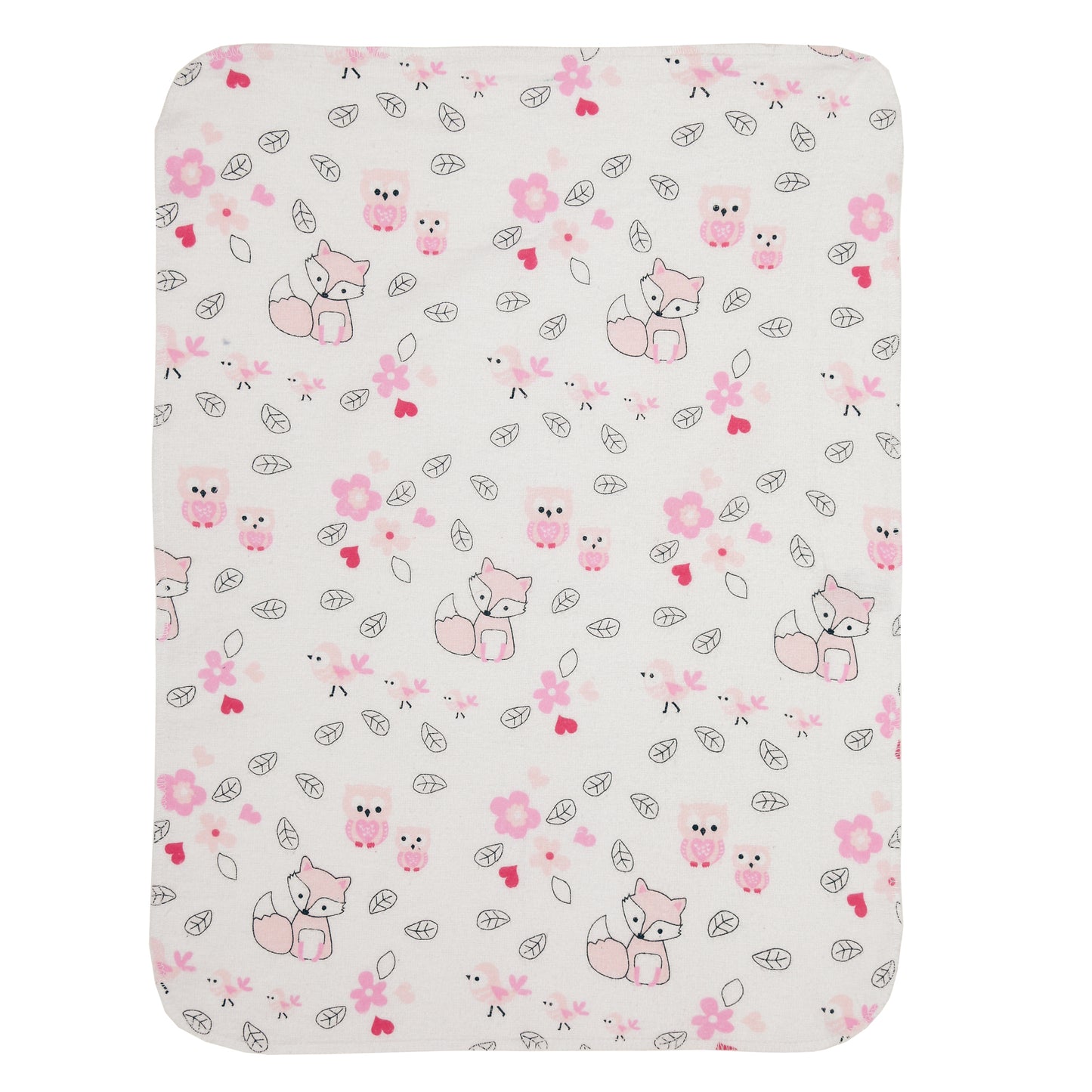 12 Pack Burp Cloths for Baby Girl
