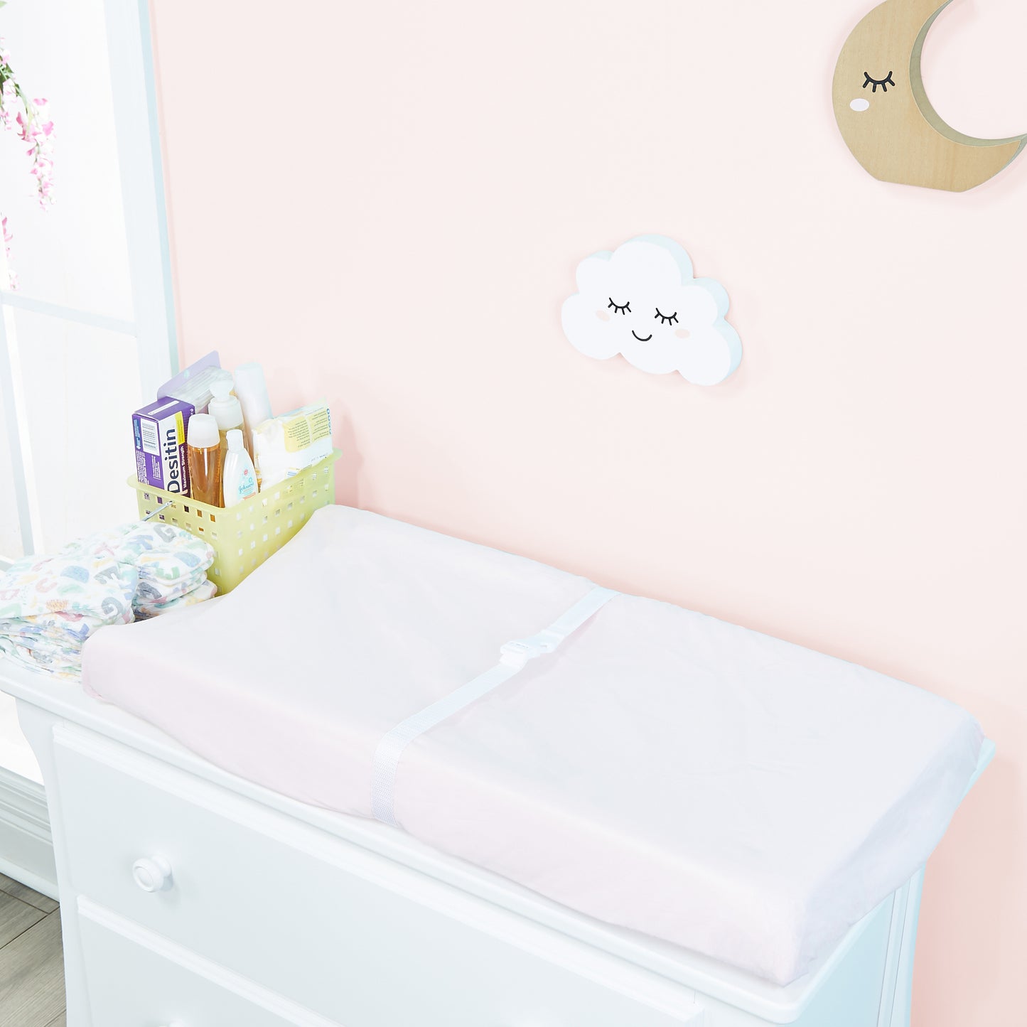 2 Pack Baby Changing Pad Covers - Owls/Pink
