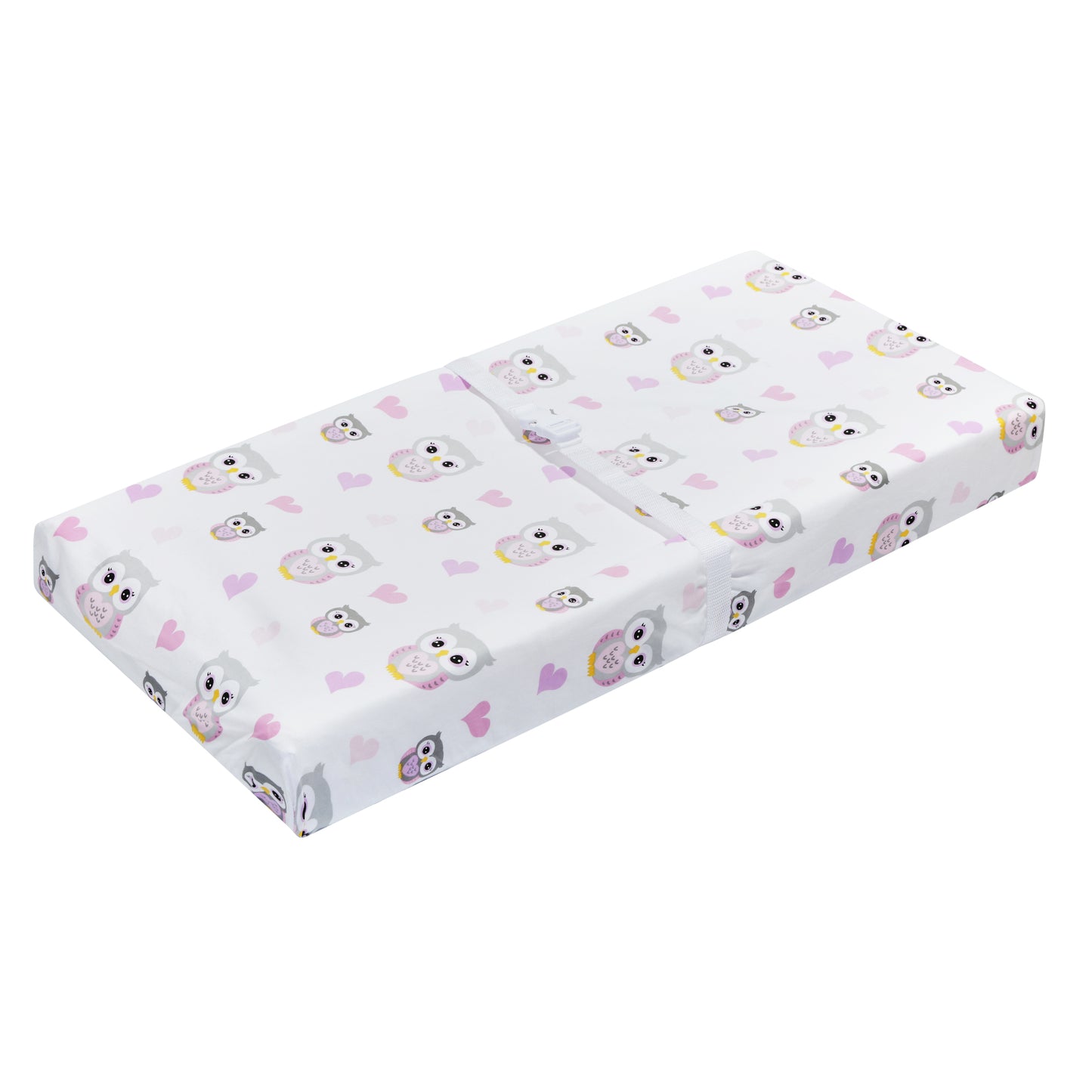 2 Pack Baby Changing Pad Covers - Owls/Pink