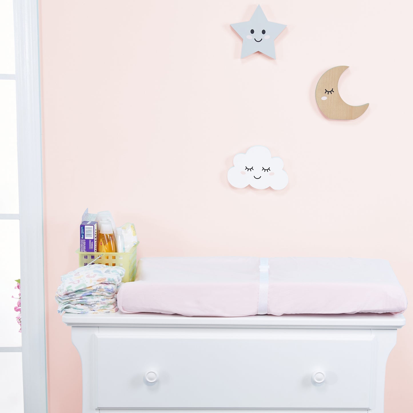 2 Pack Baby Changing Pad Covers - Owls/Pink