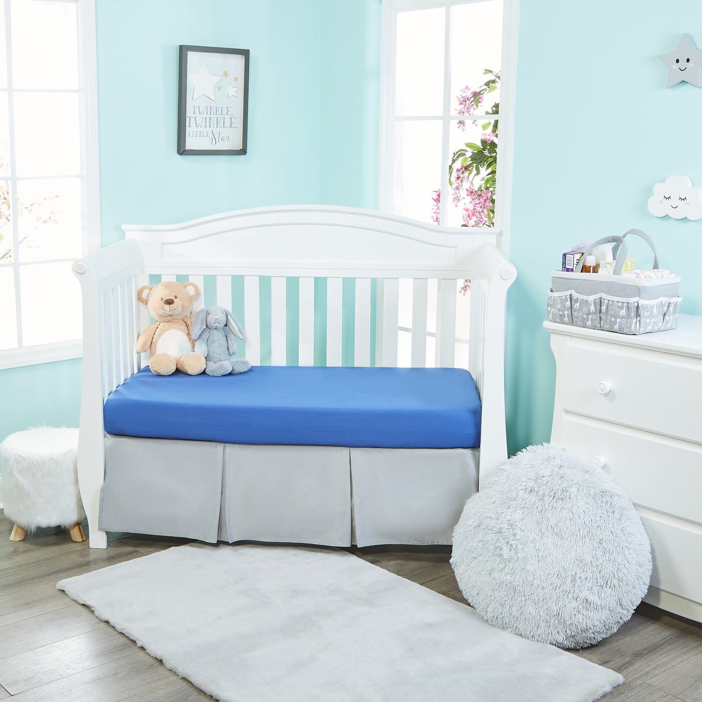 2 Pack Fitted Boys Crib Sheets - Jungle Sports/Blue