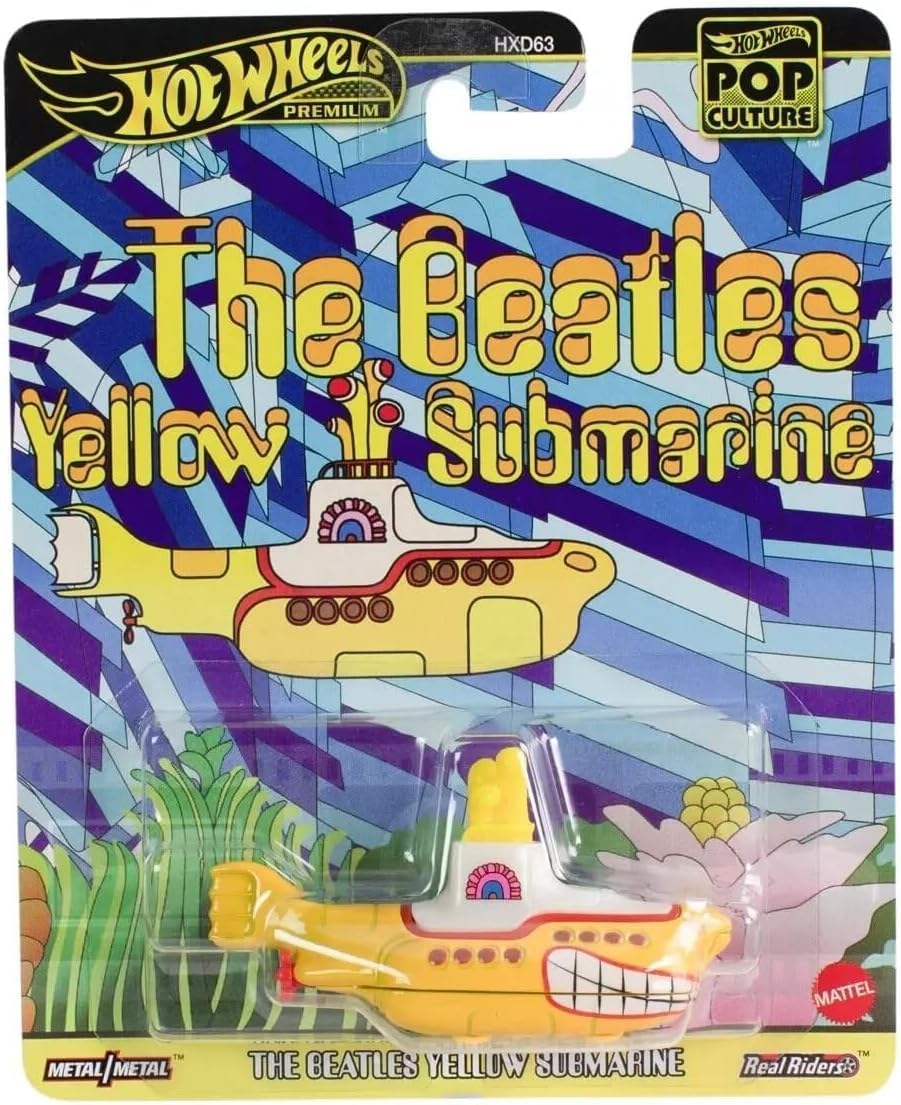 Hot Wheels Premium Pop Culture The Beatles Yellow Submarine Die Cast Vehicle