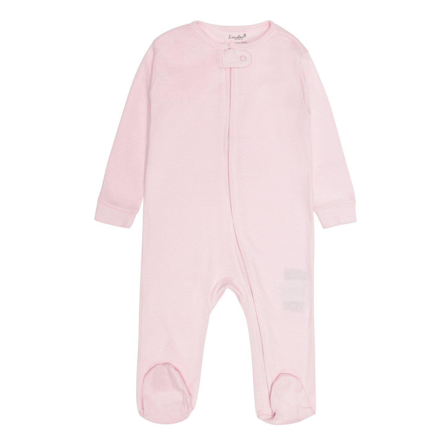 4 Pack Baby Girl Moons and Clouds Sleepers with Zippers - Newborn