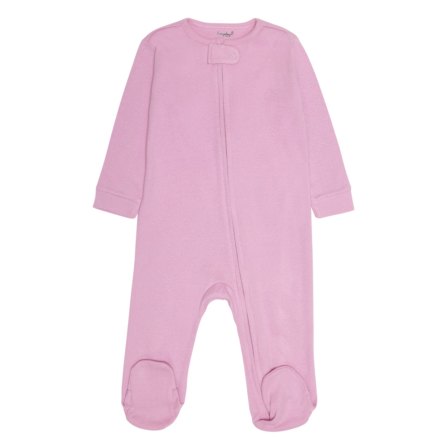 4 Pack Baby Girl Moons and Clouds Sleepers with Zippers - Newborn