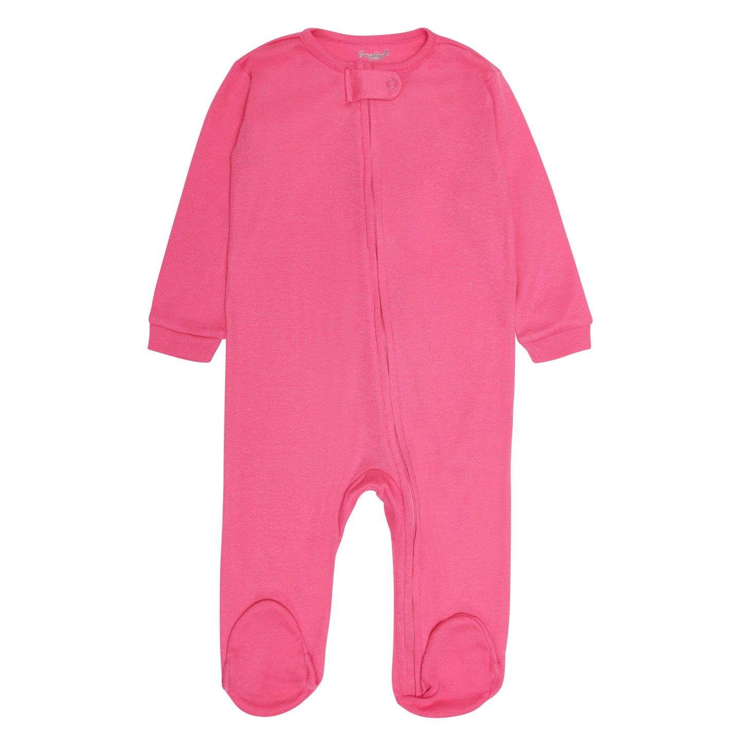 4 Pack Baby Girl Woodland Sleepers with Zippers - Newborn