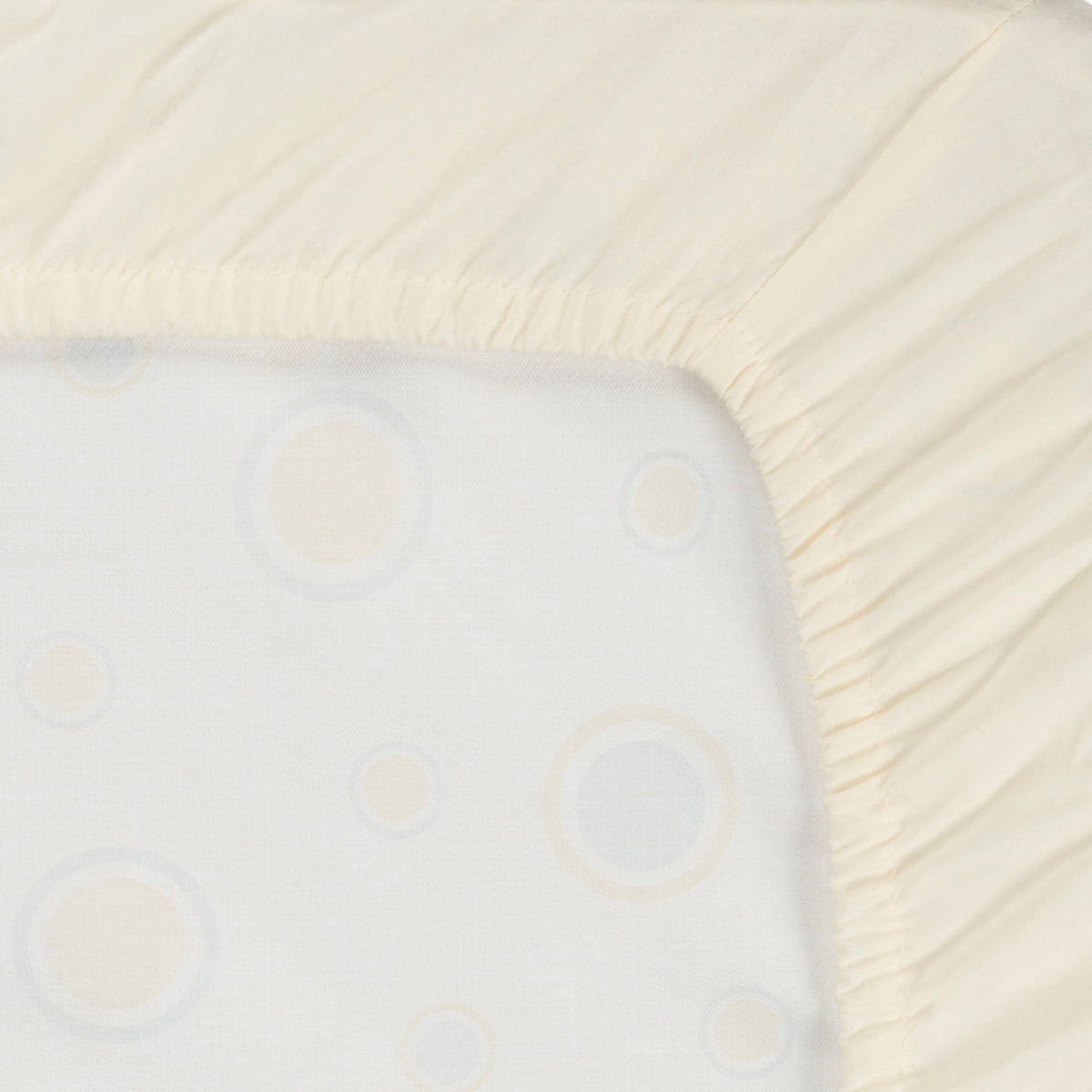 Beige Fitted Crib Sheet