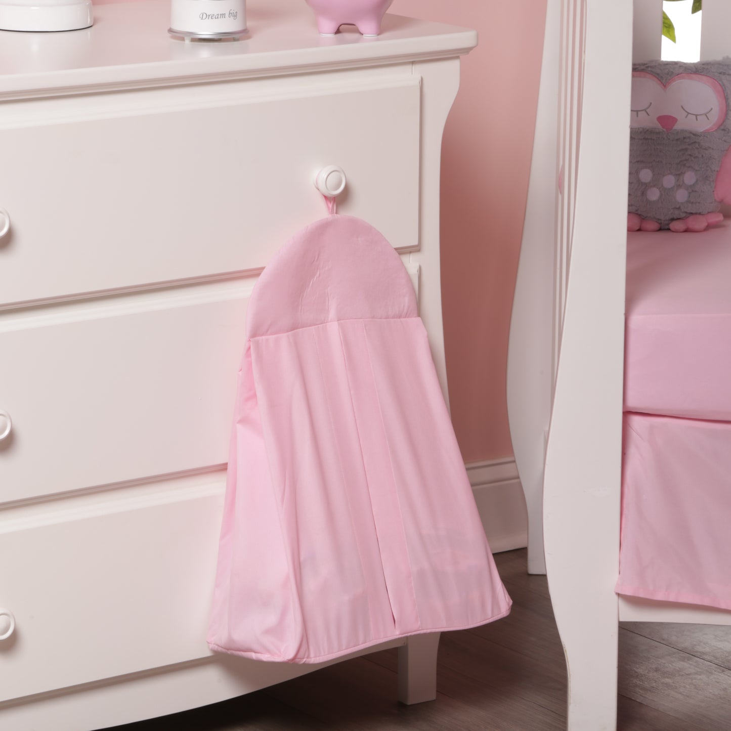 4 Piece Girls Crib Bedding Set - Pink