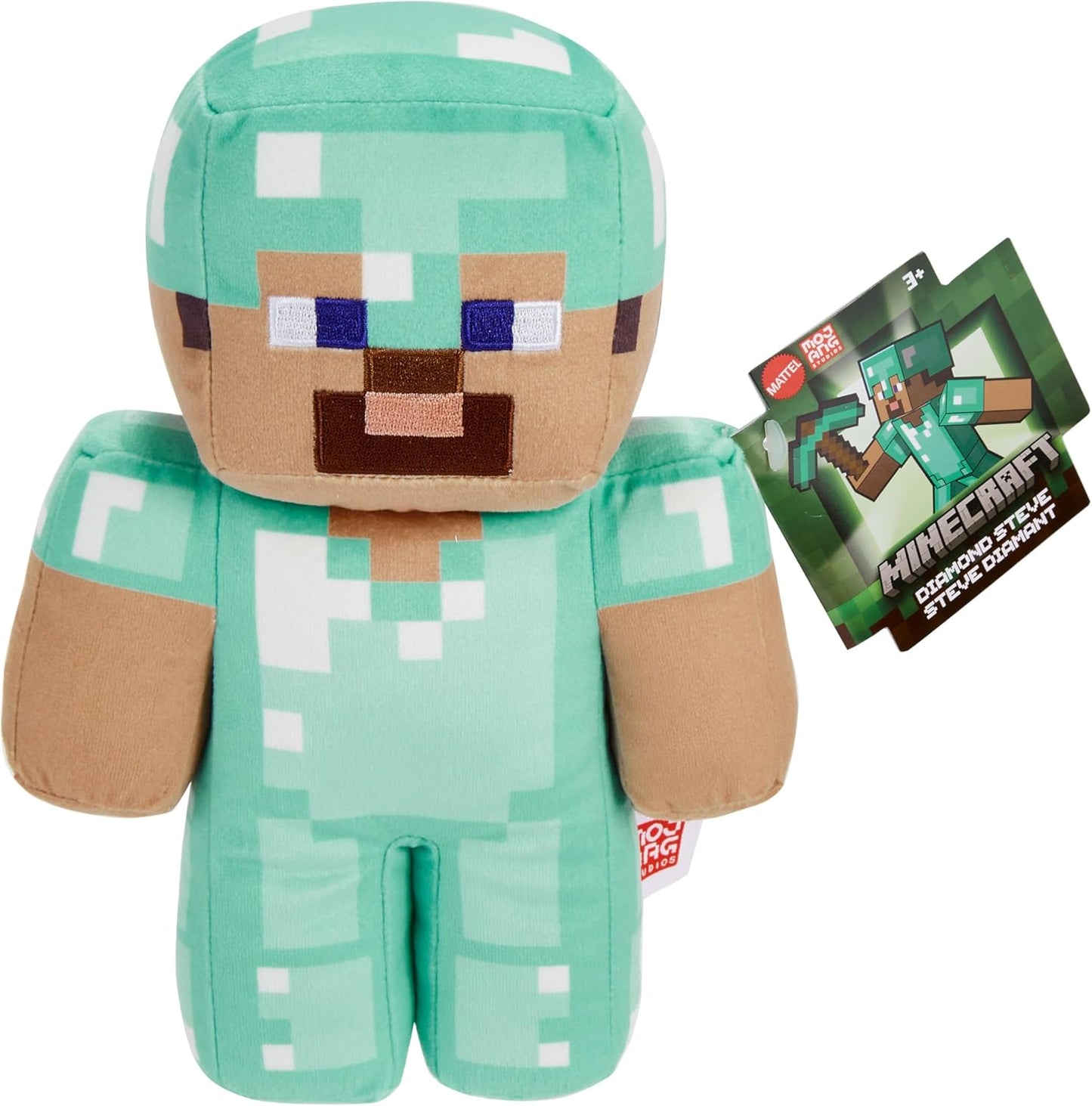 Minecraft Diamond Steve Plush Toy – Soft Collectible Stuffed Character for Kids and Fans