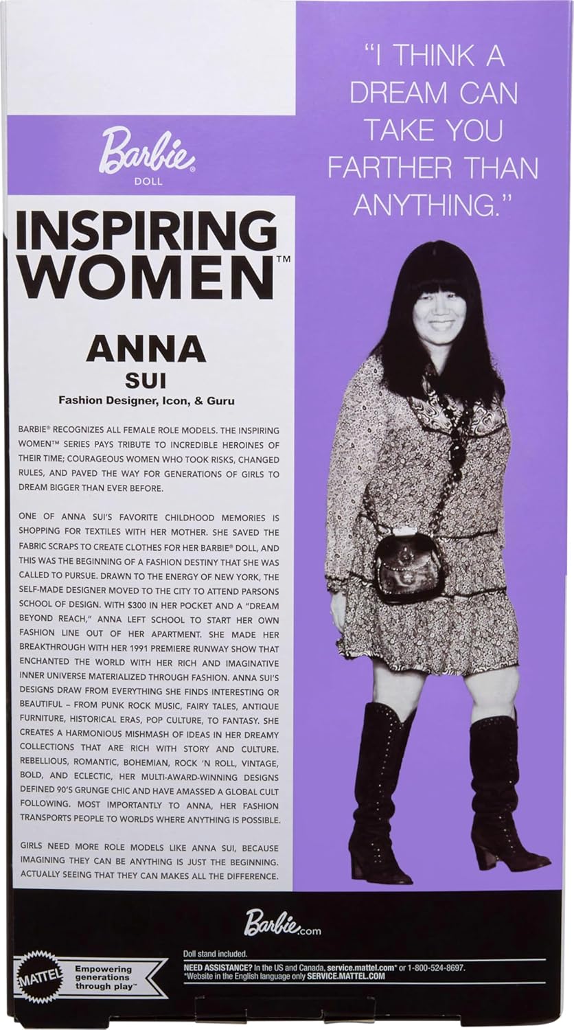 Barbie Signature Inspiring Women Anna Sui Doll – Collectible Designer Fashion Barbie