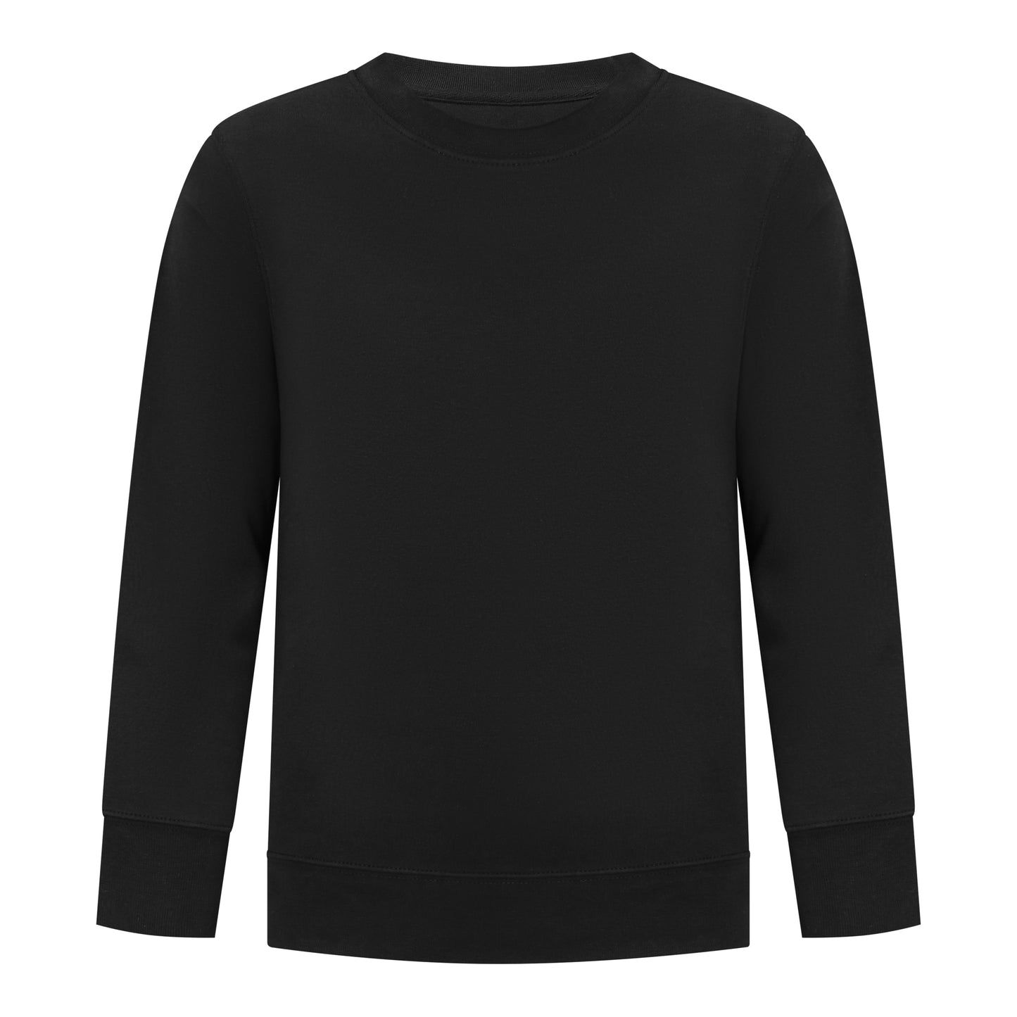 Boys’ Fleece Black Crewneck Sweatshirt