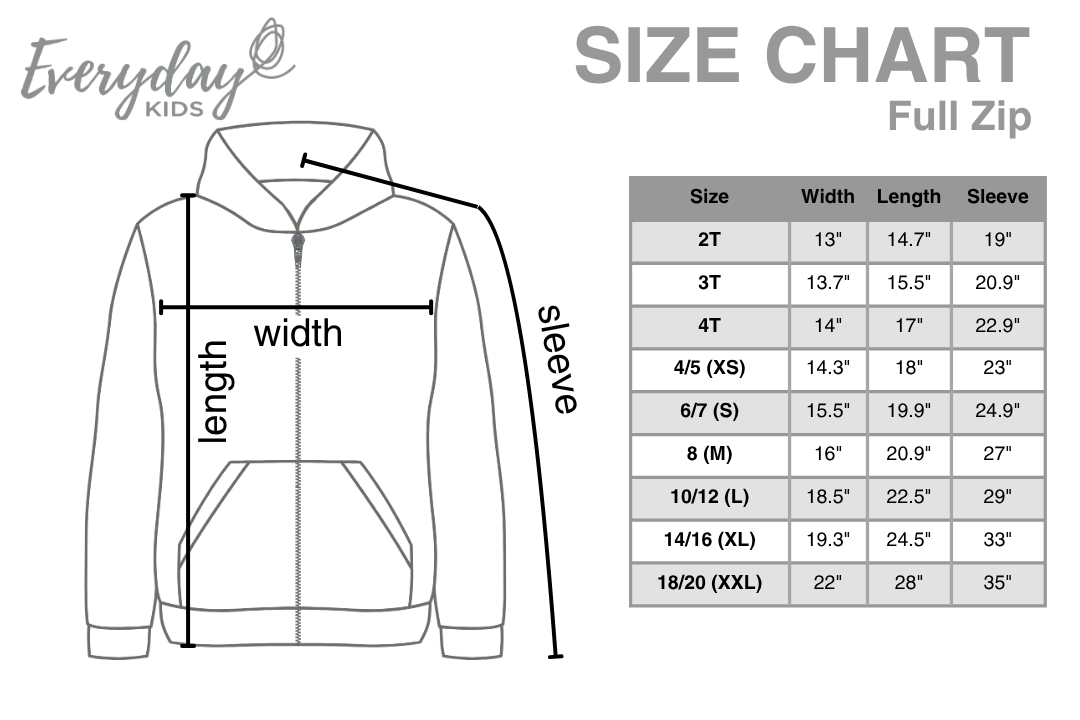 EVERYDAY KIDS Boys Charcoal Gray Zip-Up Hoodie – Soft Fleece Jacket with Hood – All-Season Kids Sweatshirt for School, Play, or Layering