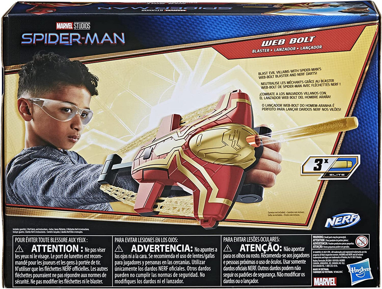 Spider-Man Web Bolt NERF Blaster Toy