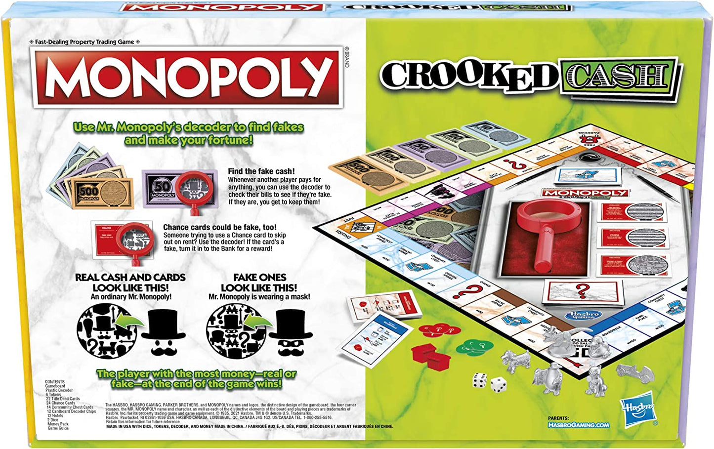 MONOPOLY Crooked Cash Board Game