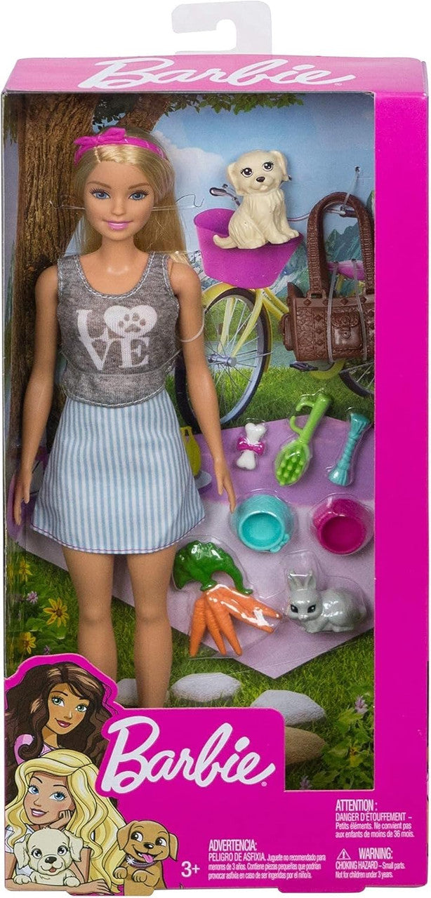 Barbie Animal Lovers Playset Puppy and Bunny Edition