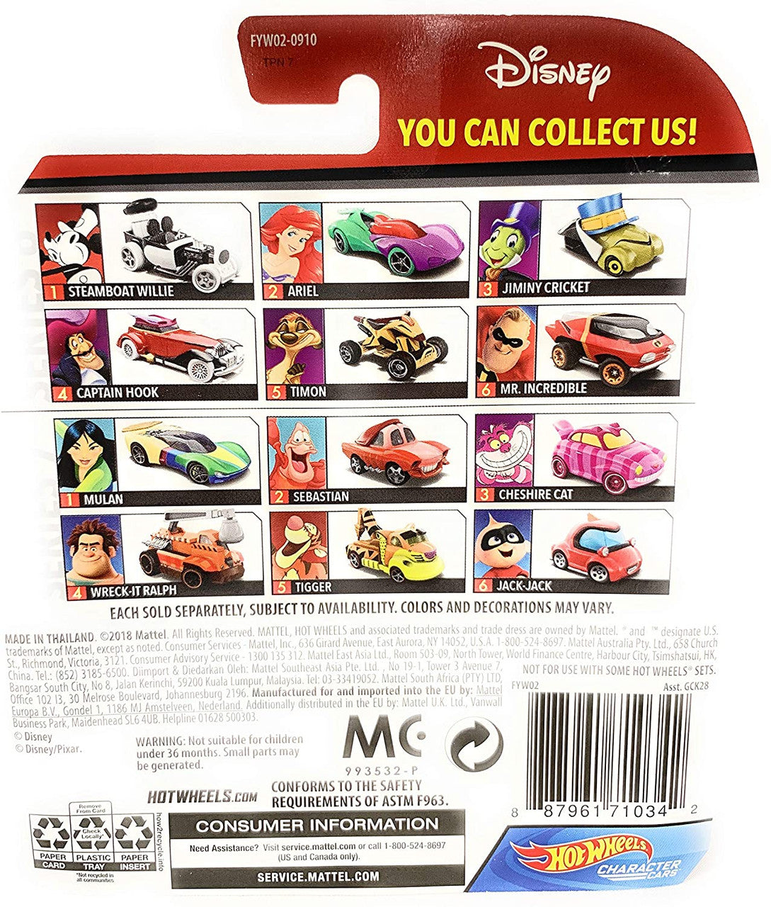 Hot Wheels Disney Wreck-It Ralph Vehicle