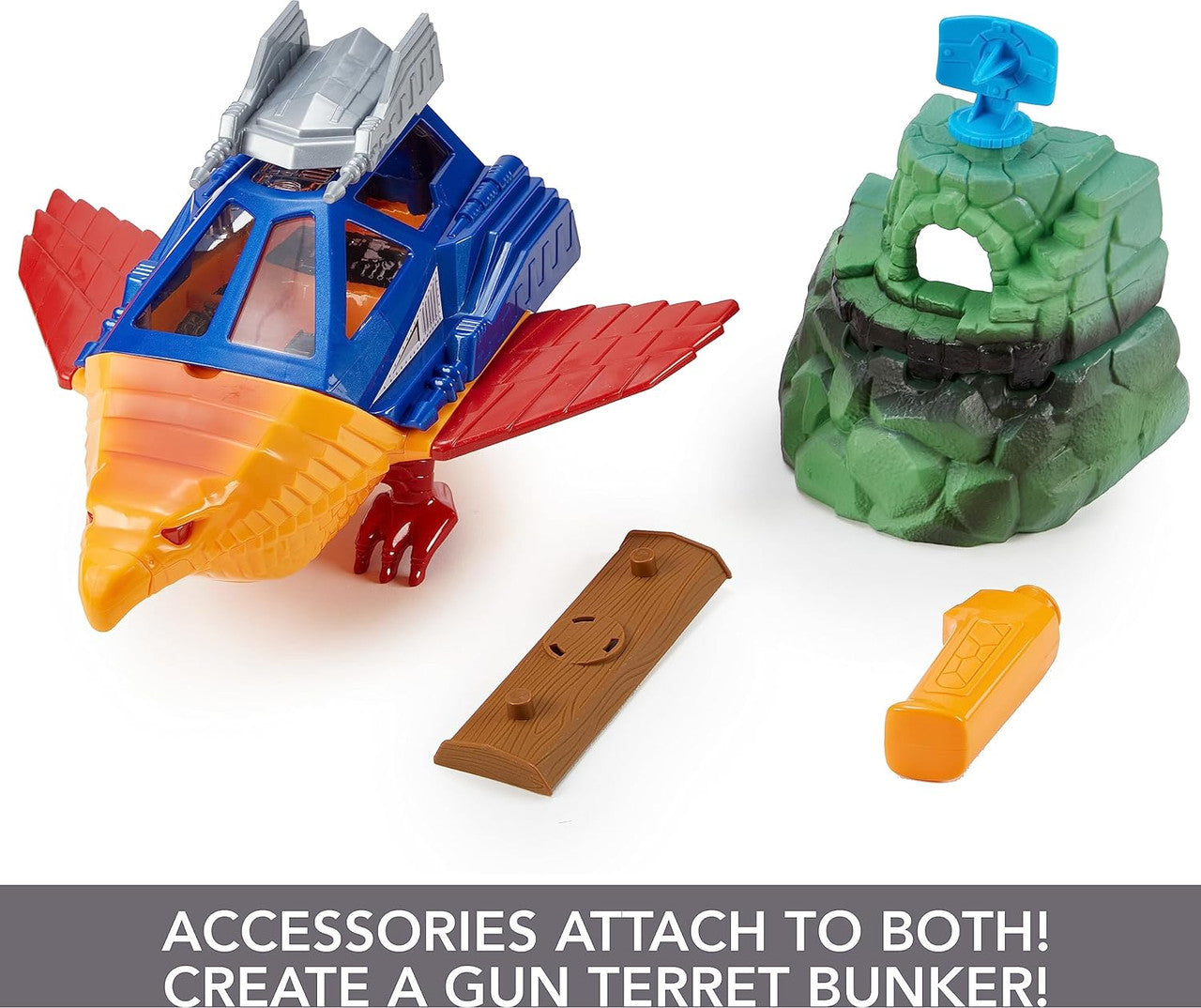 Masters of the Universe Point Dread and Talon Fighter Mystical Outpost & Flying Vehicle