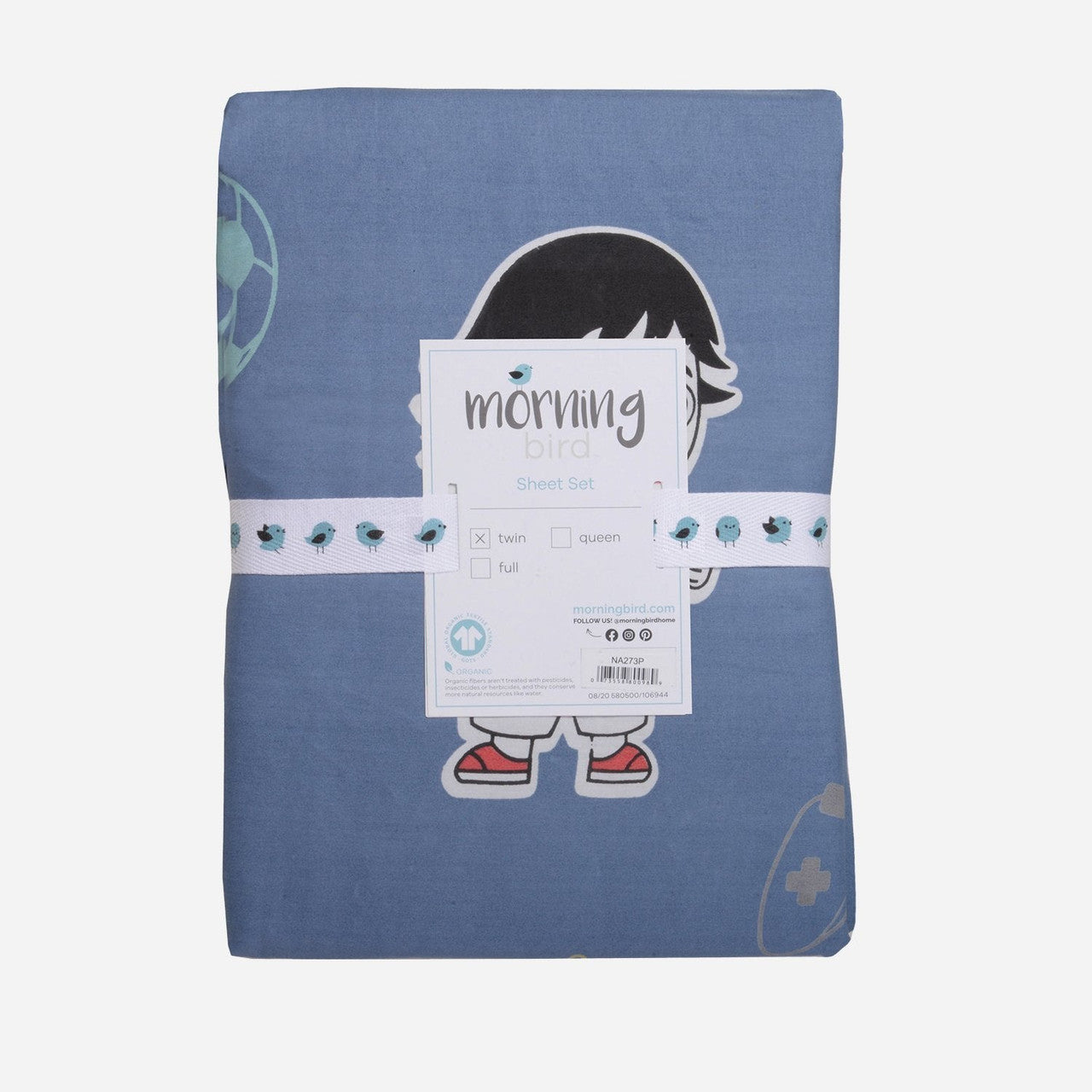 Ryan's World Stay Happy Twin Sheet Set