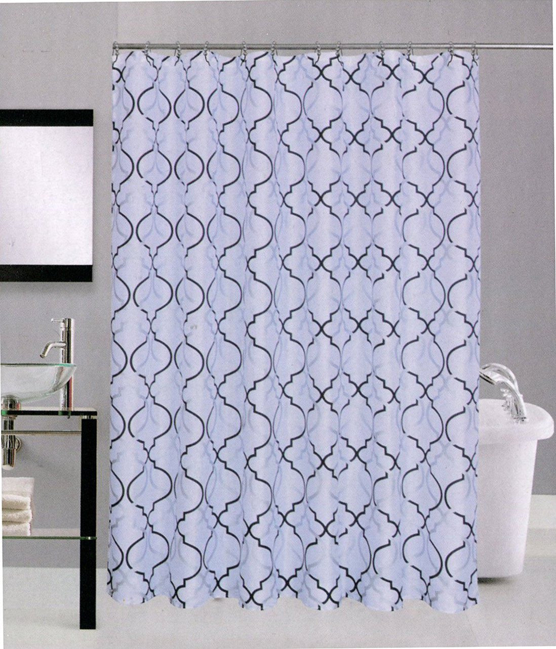 Avenue Home Fashion Palace Shower Curtain (White)