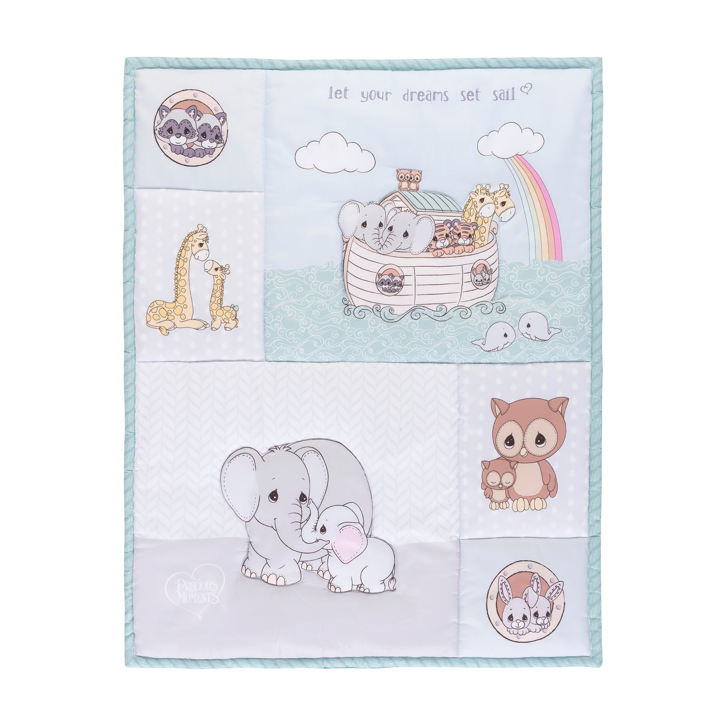 Precious Moments Boys 4pc Crib Bedding Set