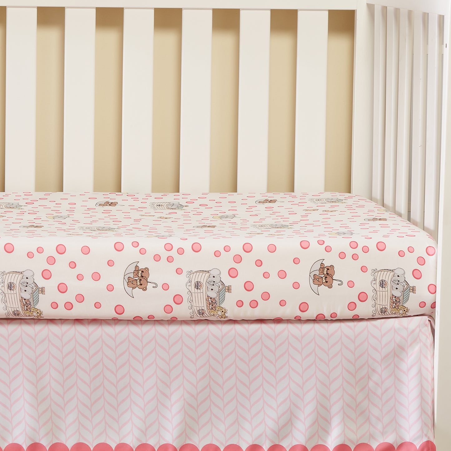 Precious Moments Girls 4 Pc Crib Bedding Set