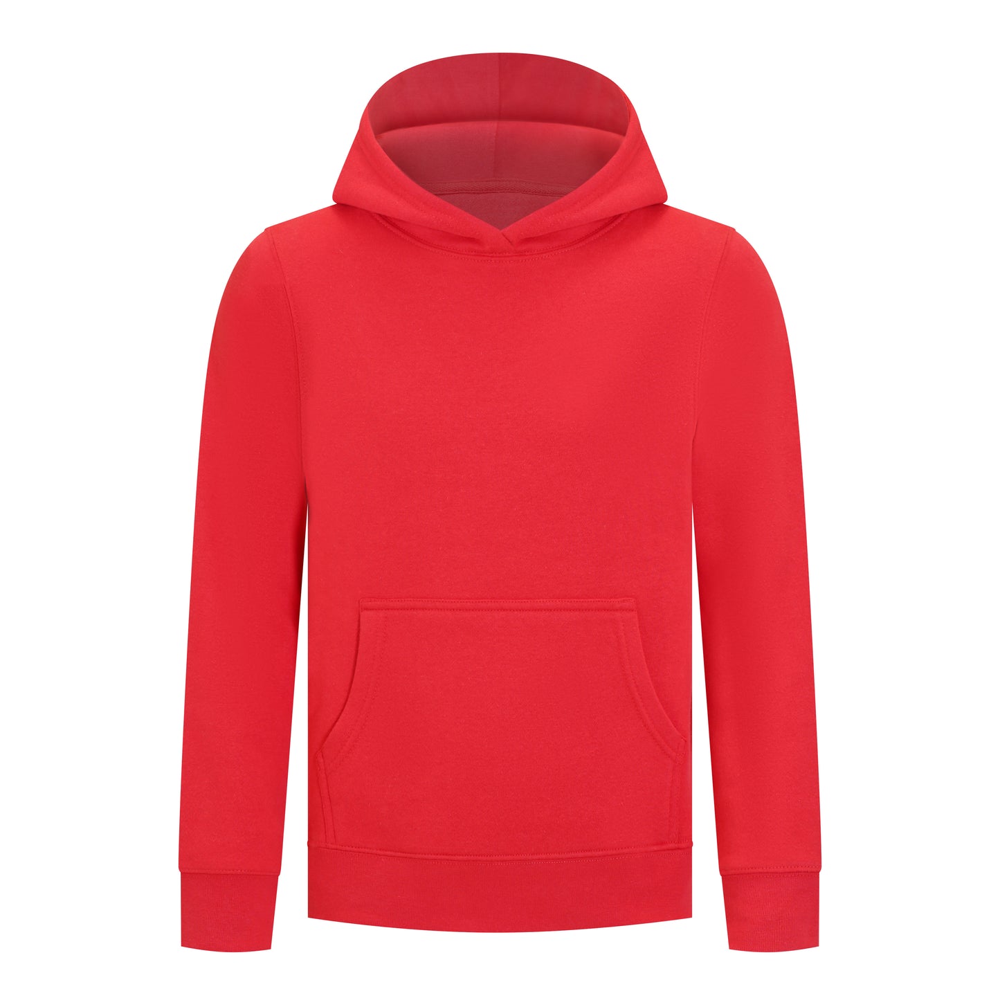 EVERYDAY KIDS All-Season Red Pullover Hoodie – Warm Fleece Sweatshirt with Hood – Ideal for School, Outdoor Play, or Travel – Girls Hoodie