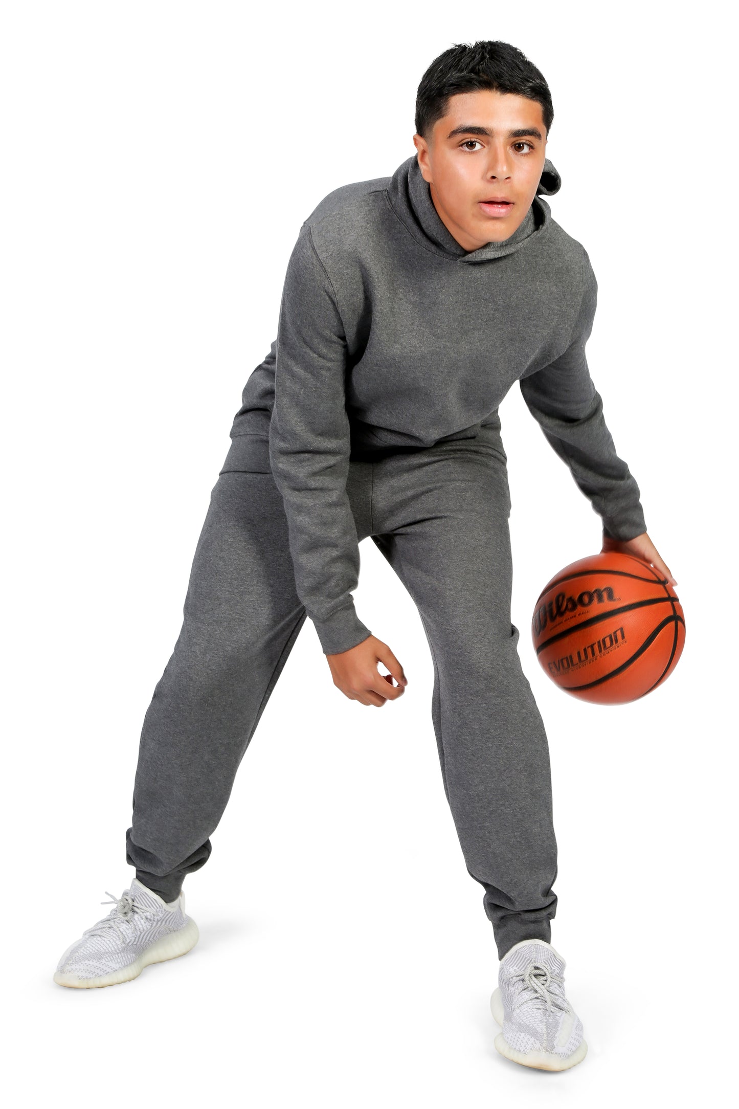 EVERYDAY KIDS All-Season Charcoal Gray Pullover Hoodie – Warm Fleece Sweatshirt with Hood – Ideal for School, Outdoor Play, or Travel – Boys Hoodie