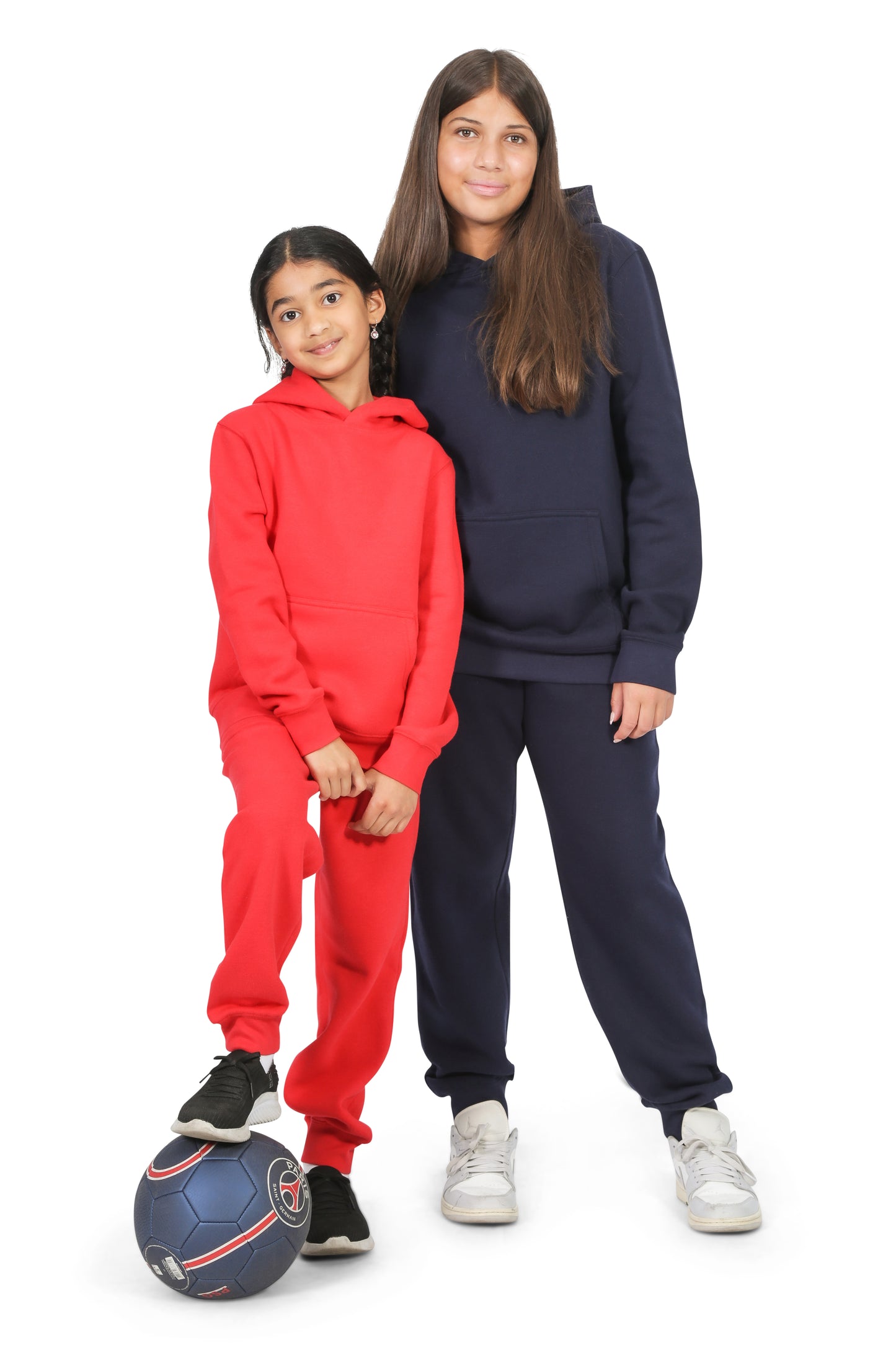 EVERYDAY KIDS All-Season Red Pullover Hoodie – Warm Fleece Sweatshirt with Hood – Ideal for School, Outdoor Play, or Travel – Girls Hoodie