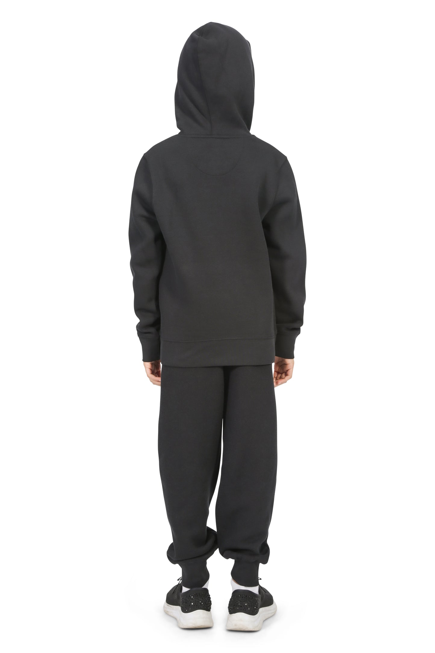 EVERYDAY KIDS All-Season Black Pullover Hoodie – Warm Fleece Sweatshirt with Hood – Ideal for School, Outdoor Play, or Travel – Girls Hoodie