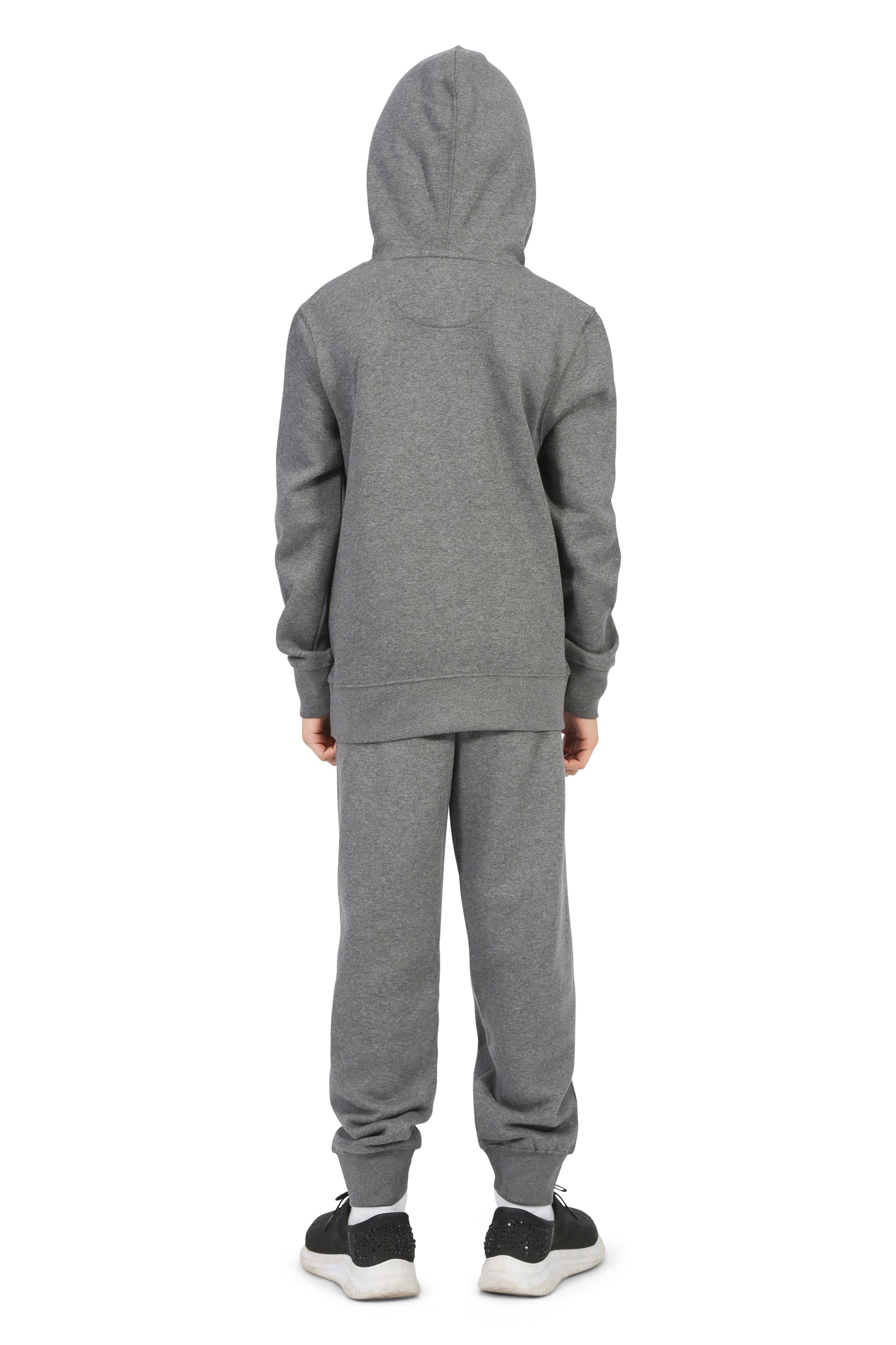 EVERYDAY KIDS All-Season Charcoal Gray Pullover Hoodie – Warm Fleece Sweatshirt with Hood – Ideal for School, Outdoor Play, or Travel – Girls Hoodie