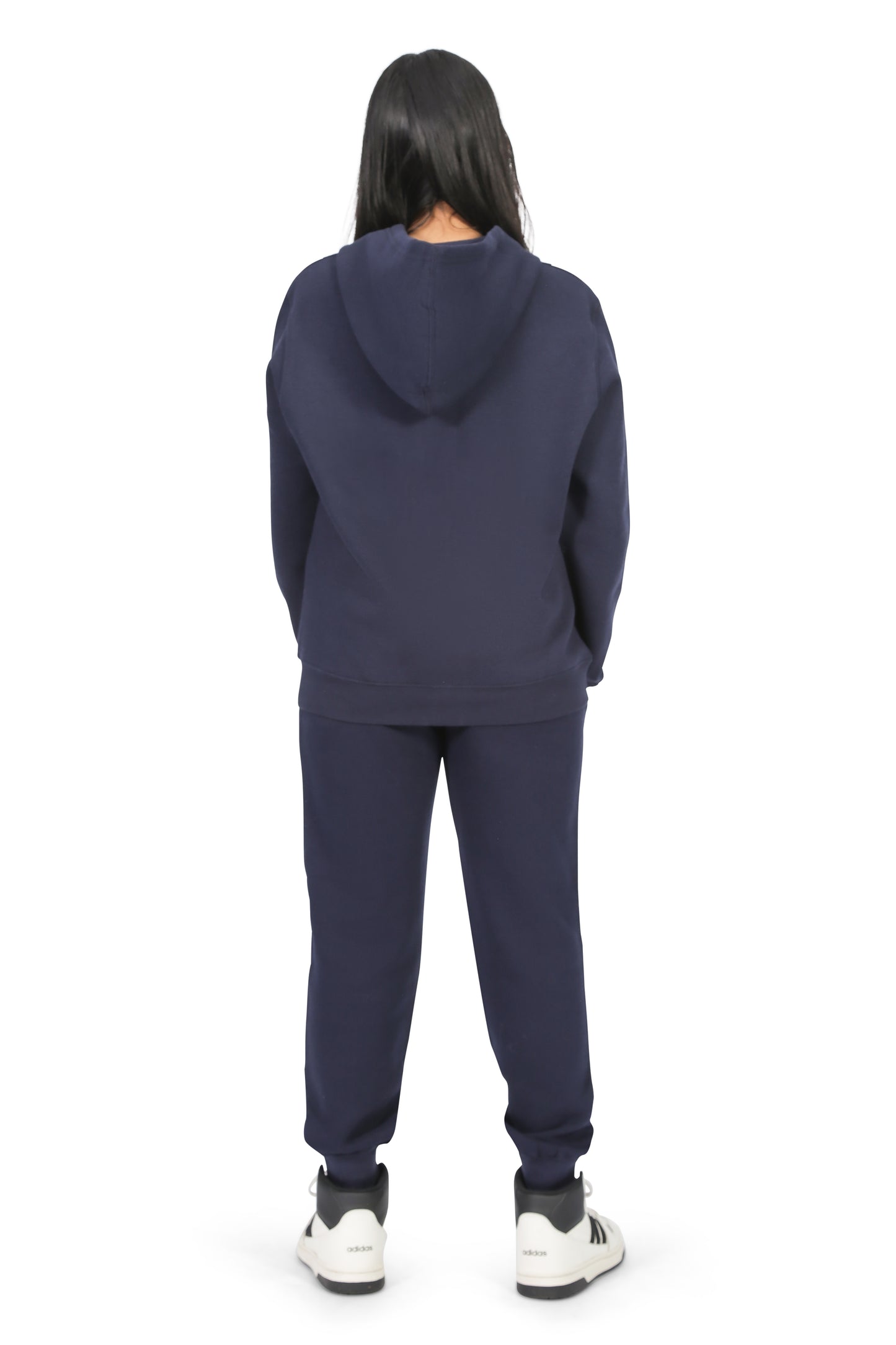 EVERYDAY KIDS Girls Navy Zip-Up Hoodie – Soft Fleece Jacket with Hood – All-Season Kids Sweatshirt for School, Play, or Layering