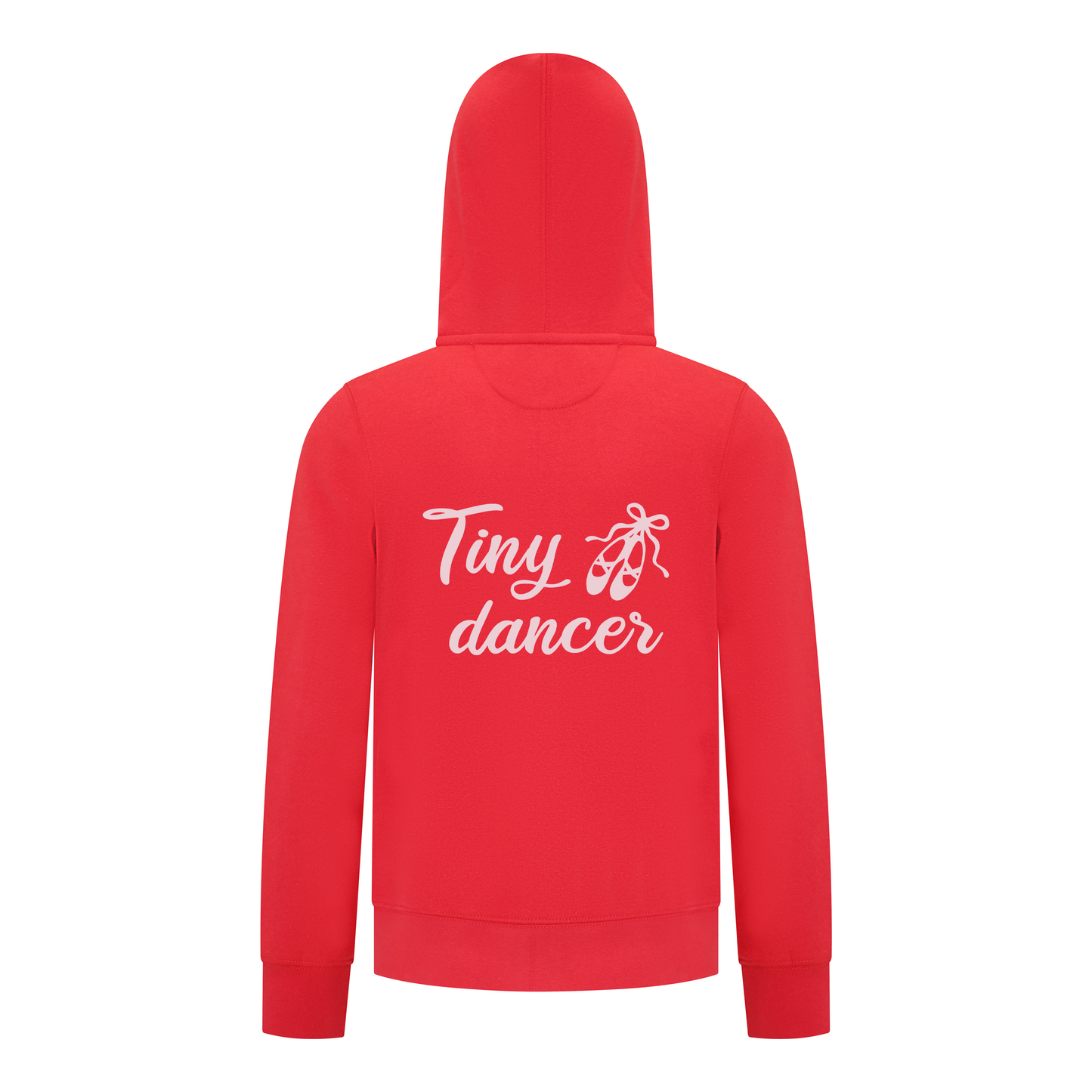 Everyday Kids Ballerina Tiny Dancer Girls Zip Up Hoodie – Pink Ballet Slippers Sweatshirt