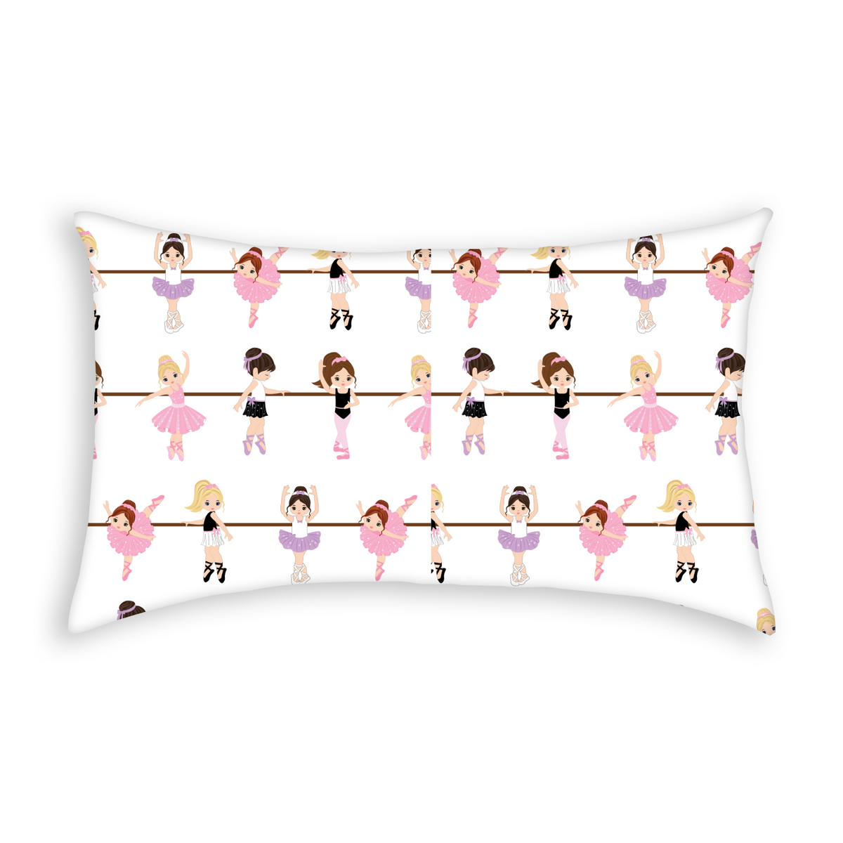 Everyday Kids Soft Microfiber Toddler Pillowcases, 14 x 20 Inches, Born To Dance Ballerina, 2-Pack