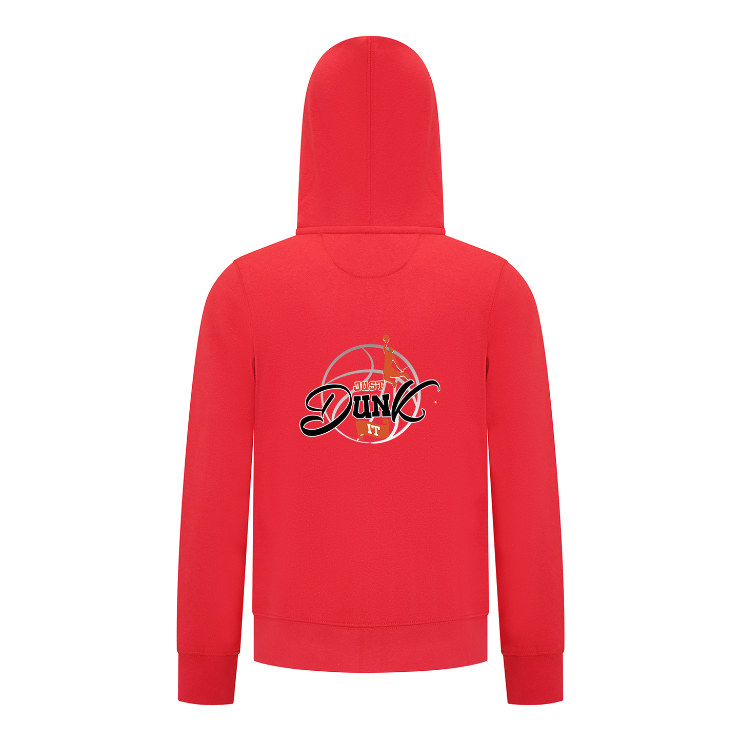 Everyday Kids Just Dunk It Basketball Zip Up Hoodie – Slam Dunk Graphic Sweatshirt