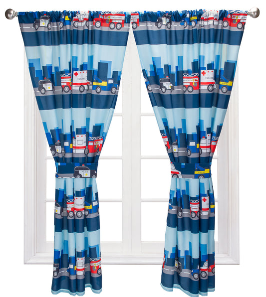 Rescue Fire and Police Drapes