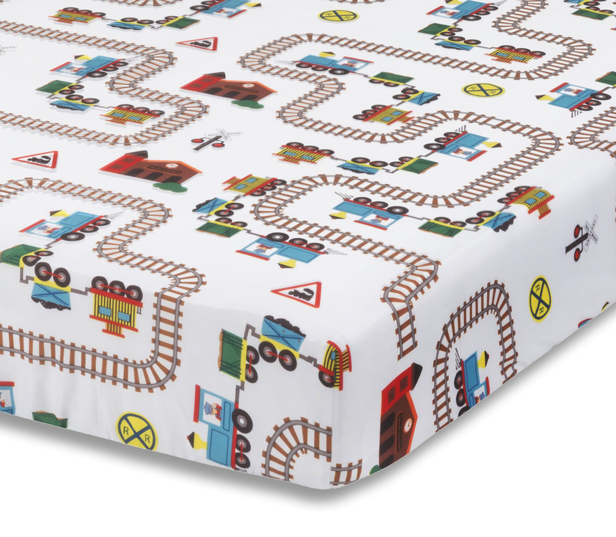 Choo Choo Train Fitted Crib Sheet Everyday Kids