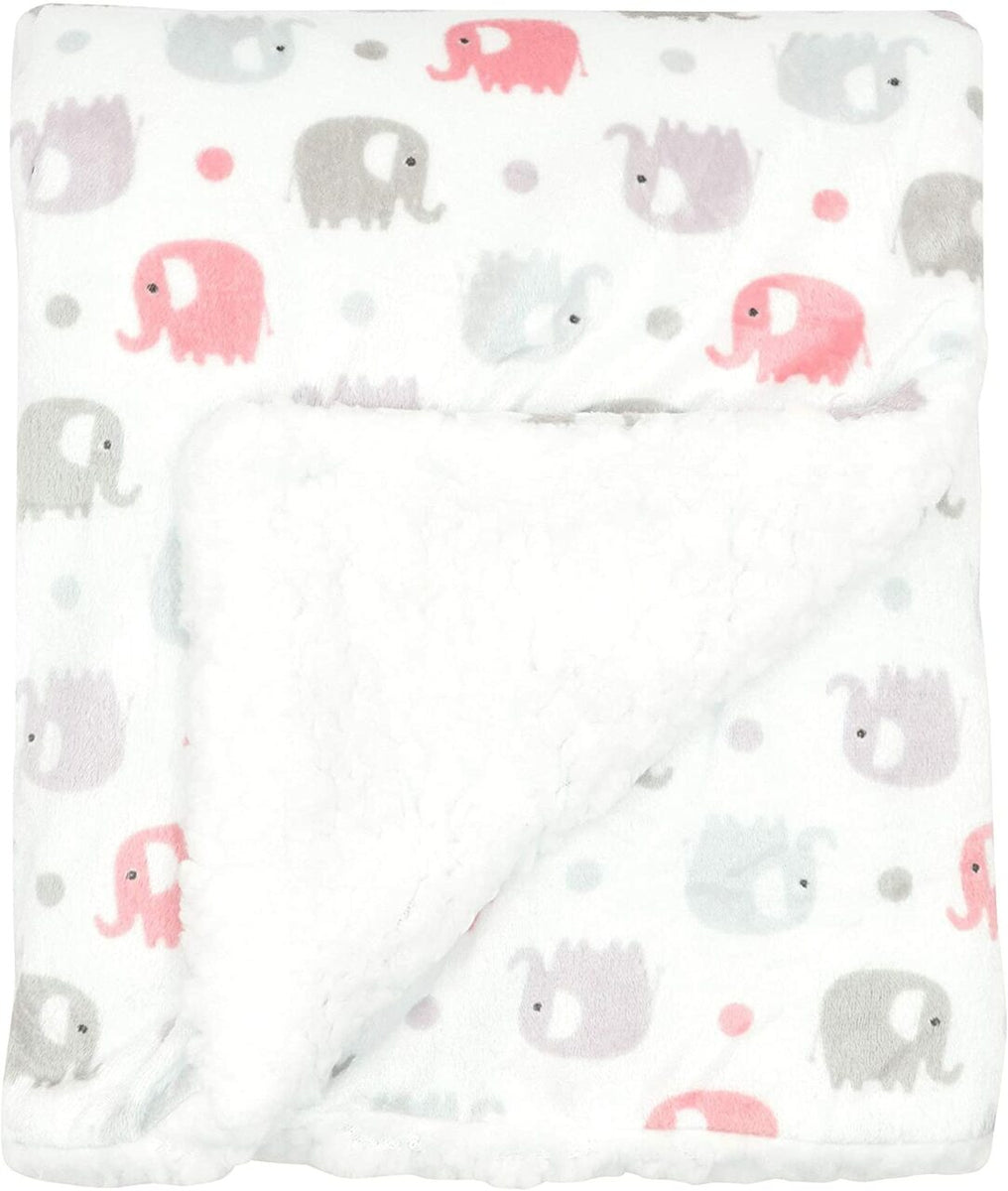 Grey and pink elephant 2024 nursery