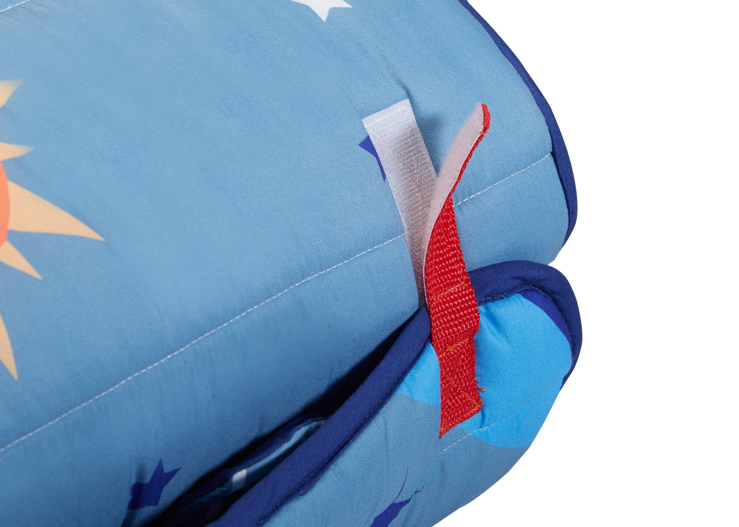 Outer Space Adventures Nap Mat with velcrow strap view