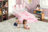 Born to Dance Ballerina 4-Piece Toddler Bedding Set style view with model 2