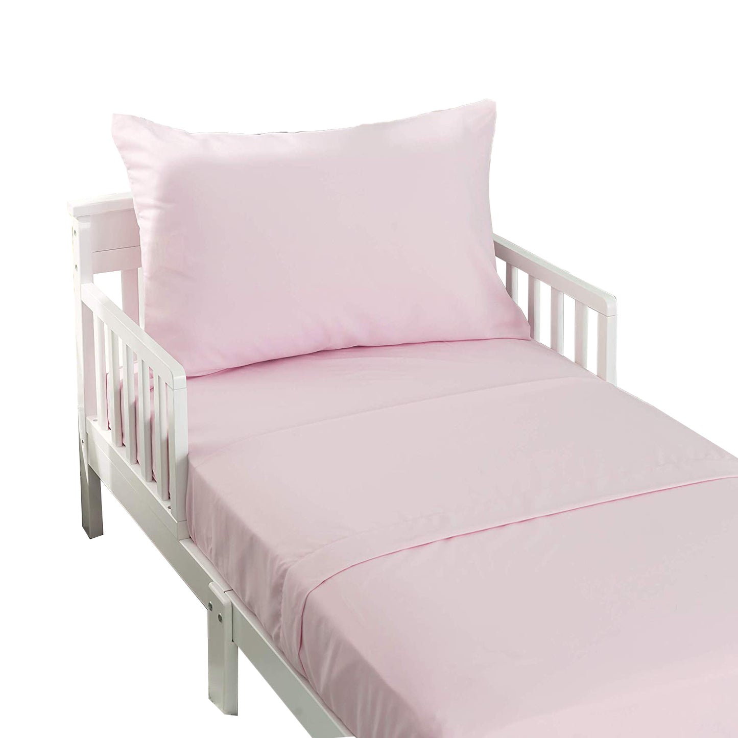 Solid Pink 3-Piece Toddler Sheet Set