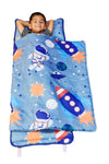 Outer Space Adventures Nap Mat with velcro w strap view