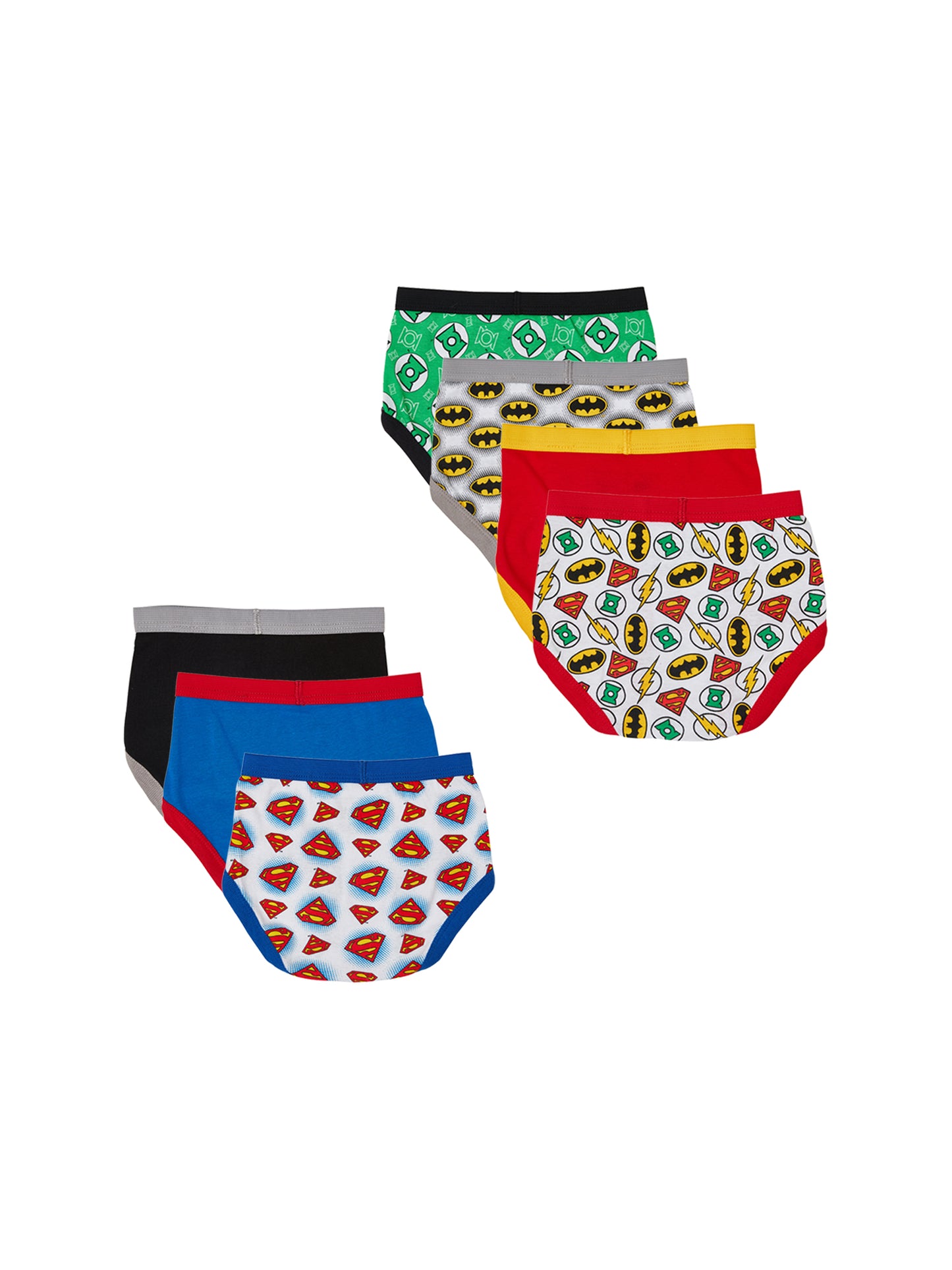 DC Justice League Toddler Boys 7-Pack Briefs – Soft Cotton Superhero Underwear