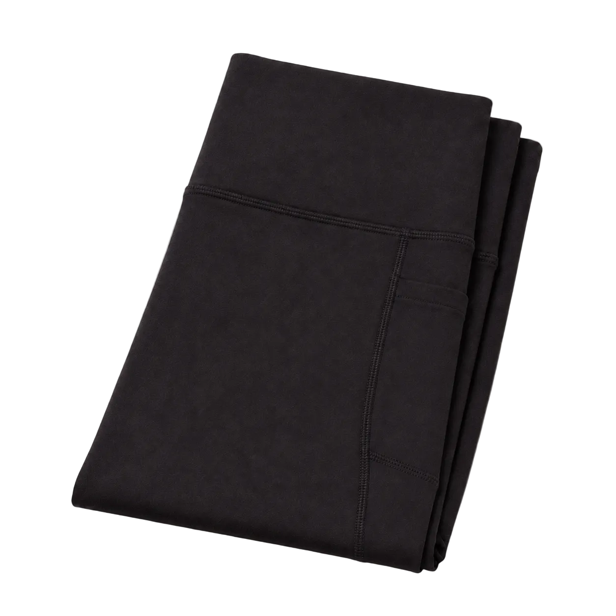 New York Laundry Women's 7/8 High-Waisted Leggings with Side Pockets, Jet Black