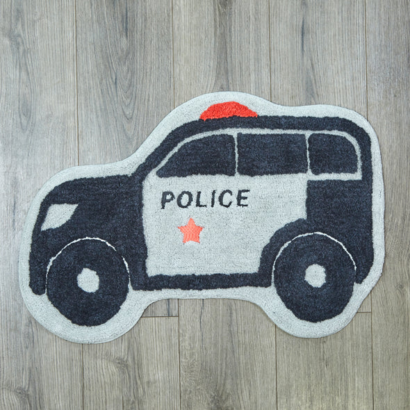 Police Car Bedroom or Bathroom Rug - 30x20 in