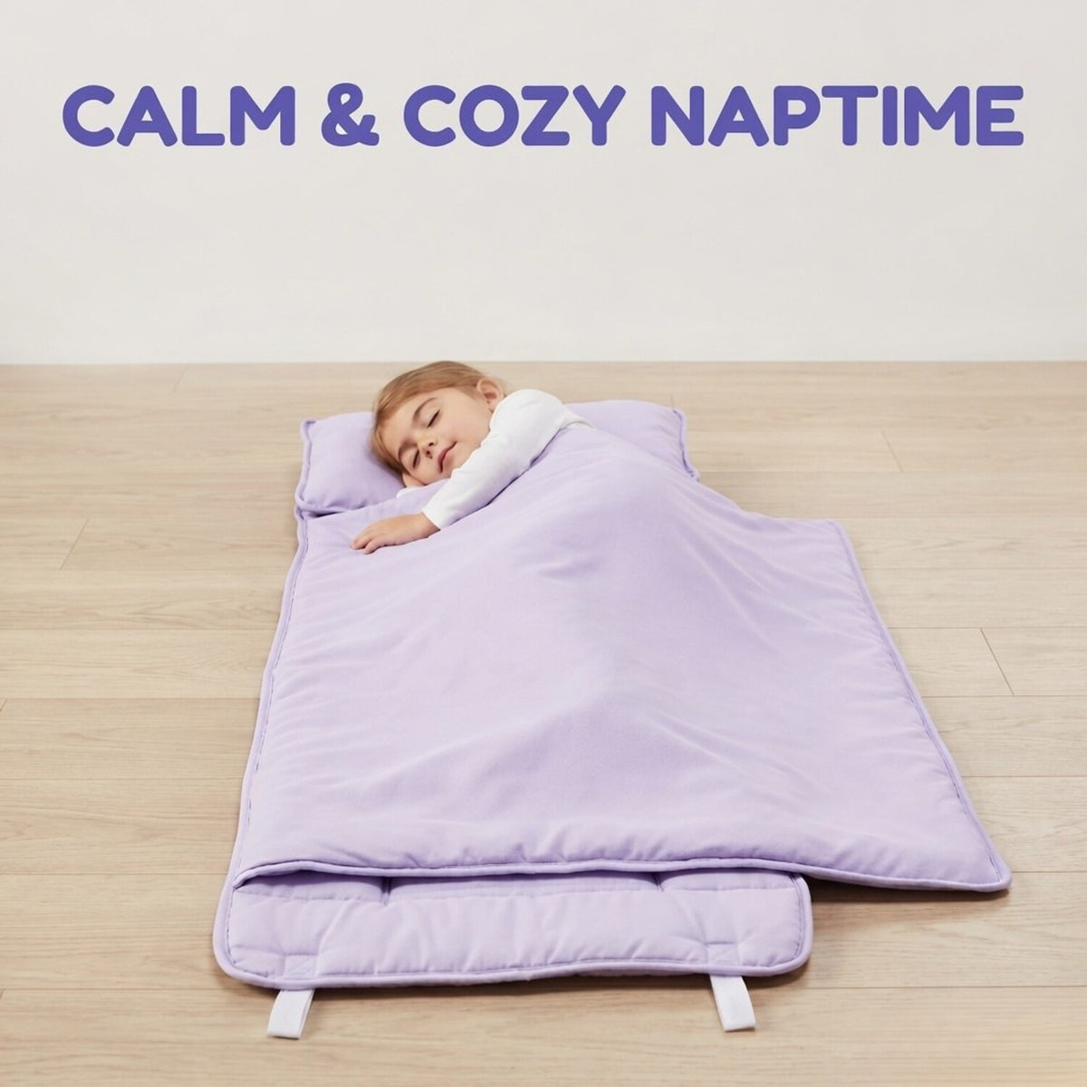 Lavender Nap Mat with Removable Pillow