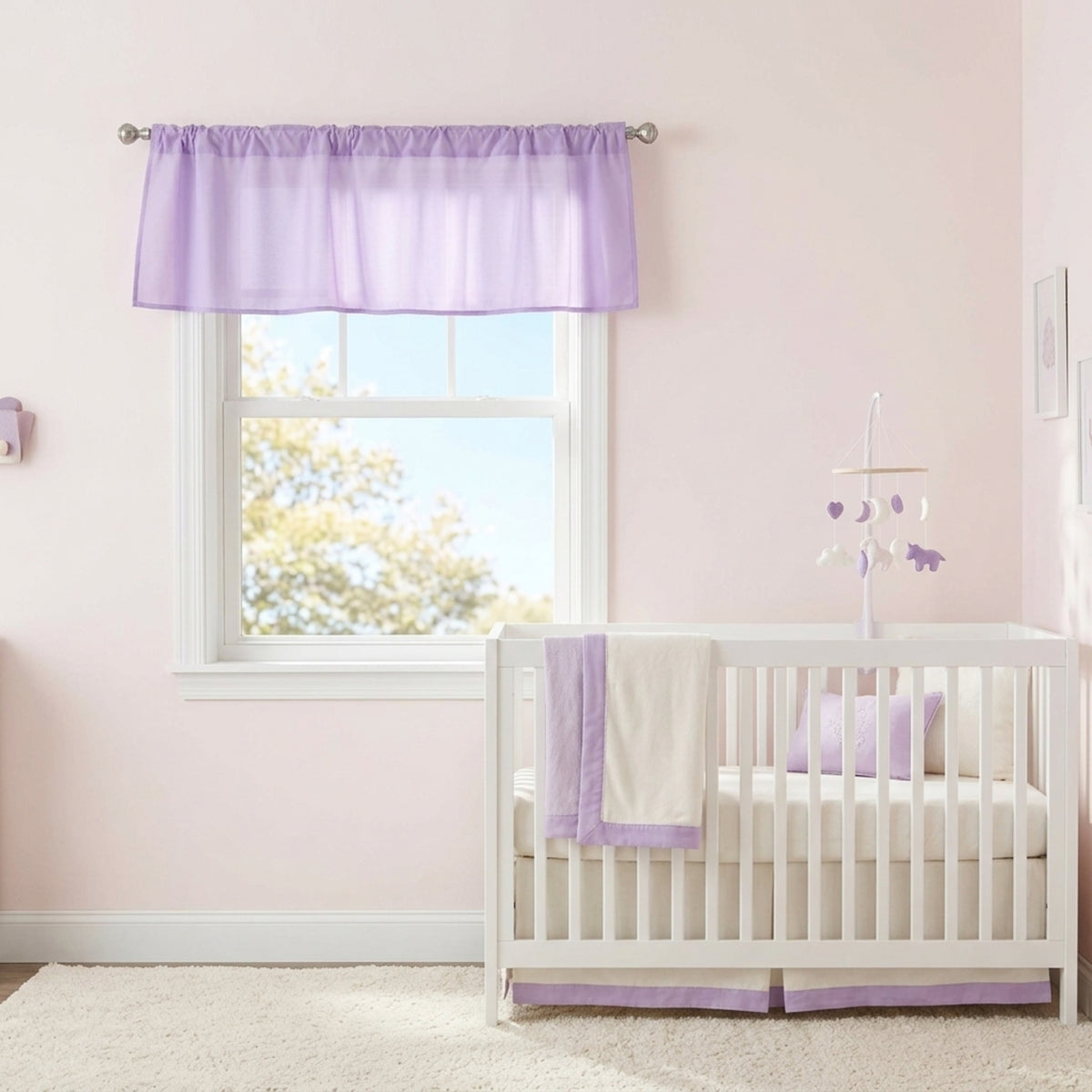 Purple Window Valance