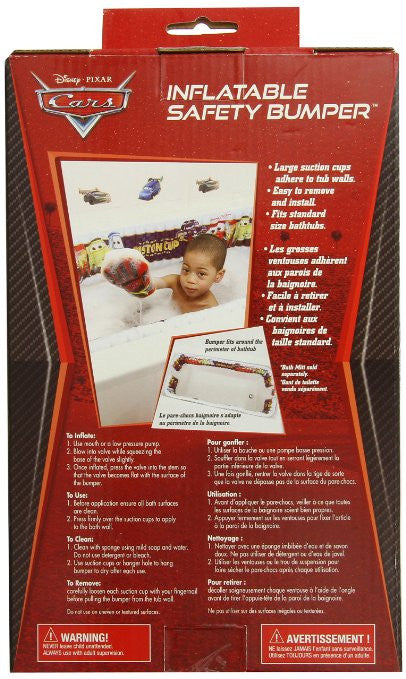 Disney Inflatable Safety Bathtub Bumpers, Pixar Cars